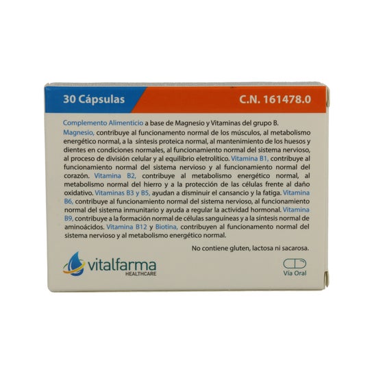 Vitalfarma Magnesio B Complex 30cáps
