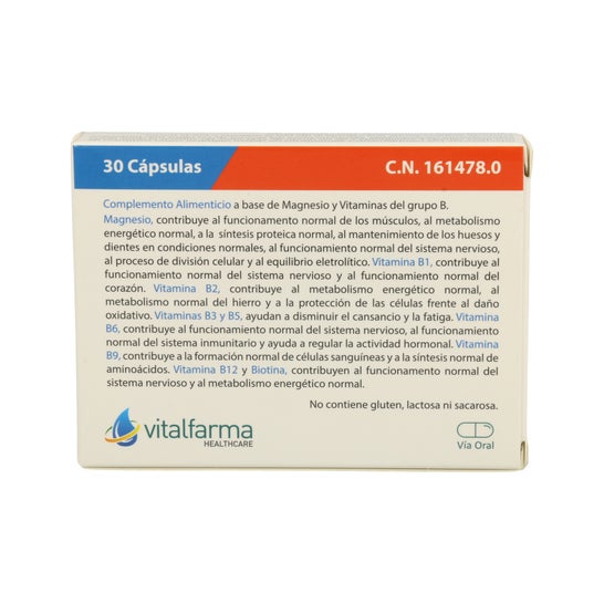 Vitalfarma Magnesio B Complex 30cáps