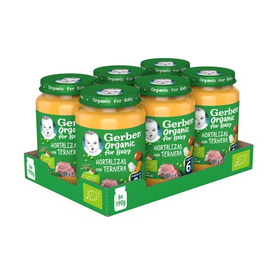 Gerber Organic Hortalizas con Ternera 190g
