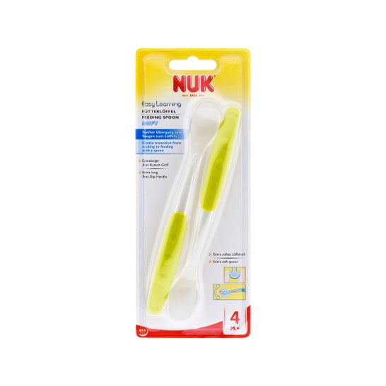 Nuk cuchara silicona easy learning 2 uds