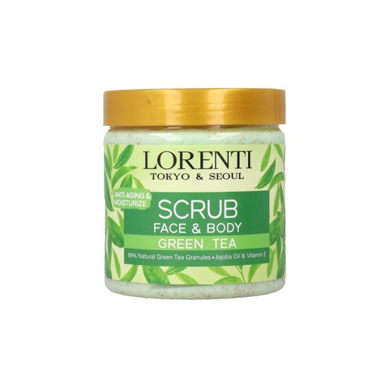 Lorenti Gezichts- en Lichaamspeeling Groene Thee 500 ml