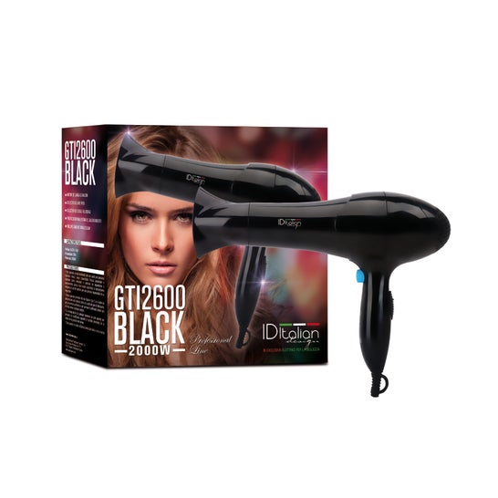 Italian Design hairdryer GTI-2600 black