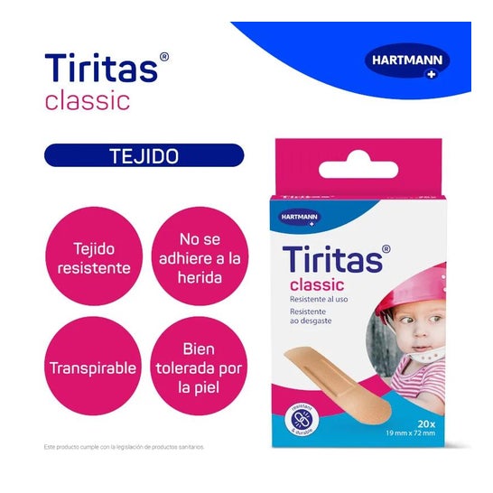 Hartmann Classic plaster 20 stk. (19x72mm) Hartmann Classic plaster 20 stk. (19x72mm)