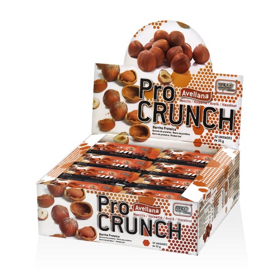 Bedste Protein Pro Crunch hasselnød 32uds