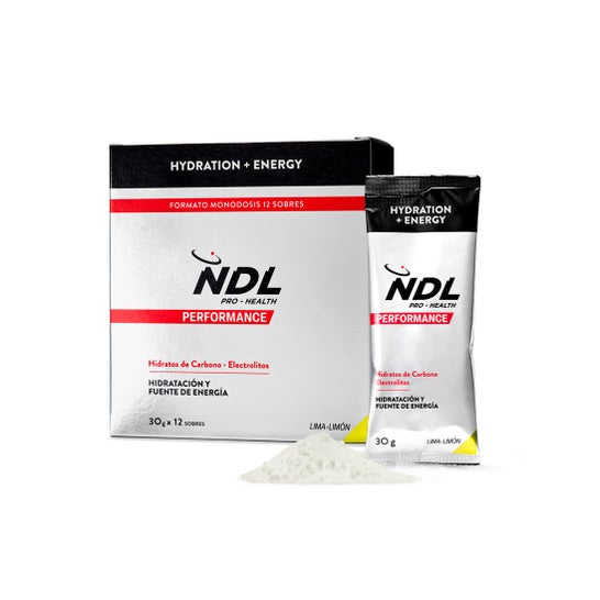 NDL Pro-Health Hidratación y Energía Lima Limón 30x12 Sobres