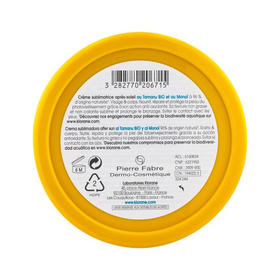 Klorane Crema Sublimadora After Sun 200 ml