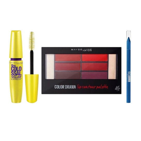 Maybelline Set Colossal Volume + Color Drama + Tattoo Liner