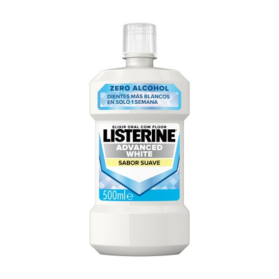 Listerine Enjuague Bucal Advanced White Sabor Suave 500ml