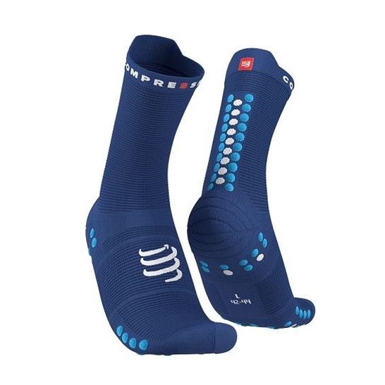 Compressport Pro Racing Socks Run High Size 3 Sodalite Fluo Blue 1 Par
