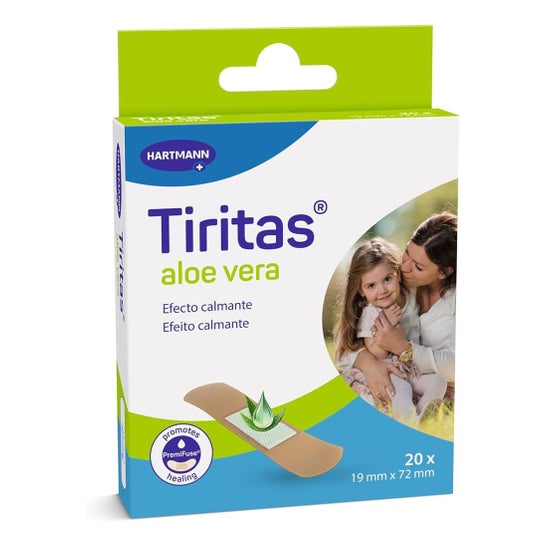 Tiritas Apósito Adhesivo Aloe Vera 19mm x 72mm 20 uds