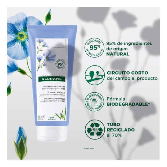 Klorane Acondicionador al Lino BIO 200 ml