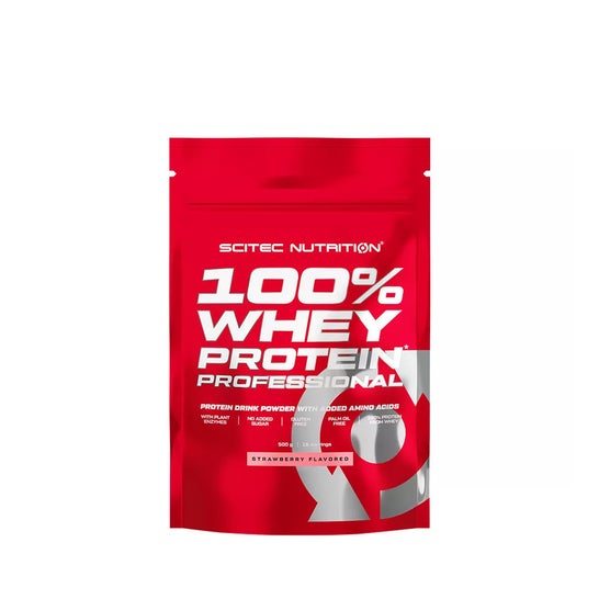 Scitec Nutrition 100% Whey Protein Professional Fresa 500g