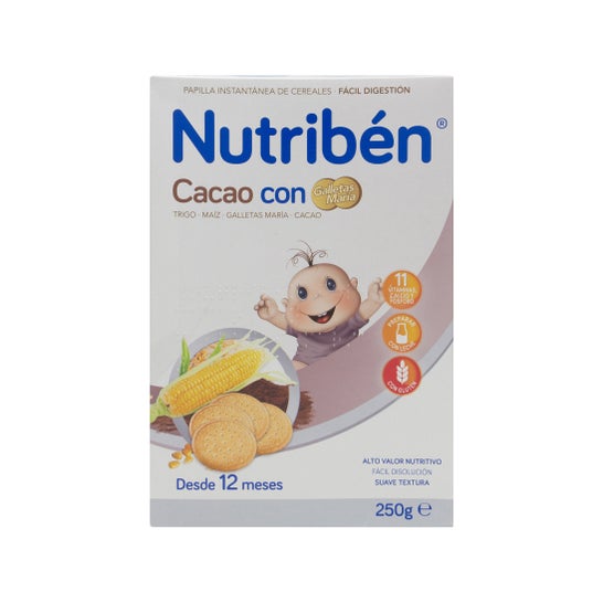Nutribén® cacaopap met koekjes María 300g
