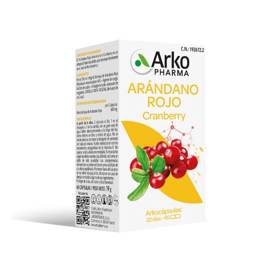 Arkopharma Arkocápsulas Arándano Rojo BIO 45caps