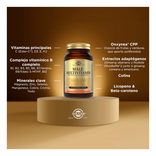 Solgar Multivitamínico Hombre 60 vcaps