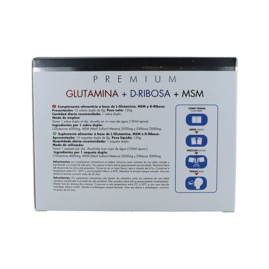 Prisma Natural Glutamina D-Ribosa MSM 15 Sobres