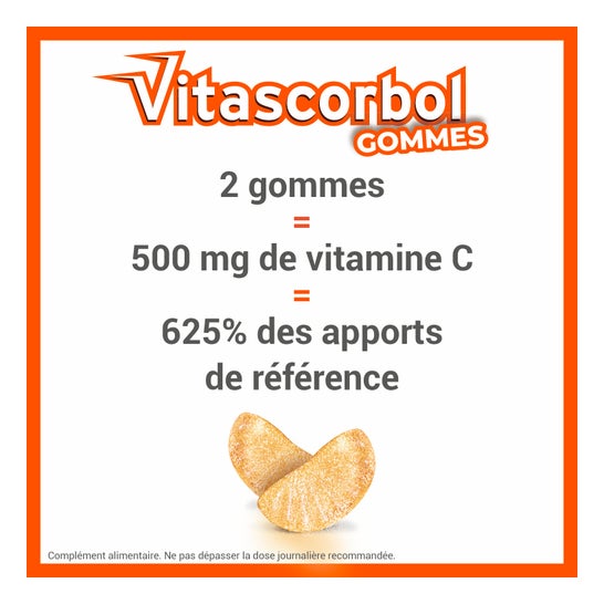 Vitascorbol Gommes Vitamine C 250mg 45uts