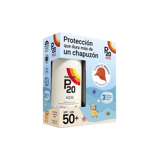 P20 Kids Crema SPF50+ 200ml + Gorra Protección UV