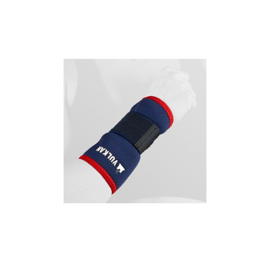 Vulkan muñequera corta cinta ajustable clásica azul T-XS