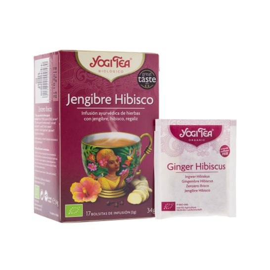 Yogi Tea Jengibre Hibisco 17 bolsitas