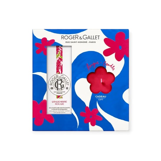 Roger & Gallet Cofre Jengibre Rojo Agua Perfumada + Vela