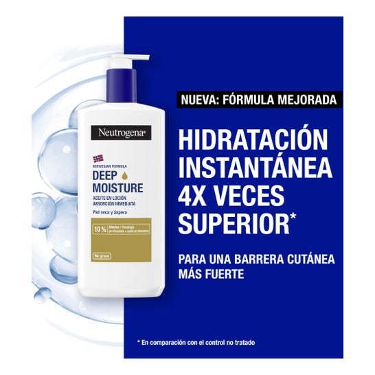 Neutrogena Hidratación Profunda Aceite Loción No Grasa 400 ml
