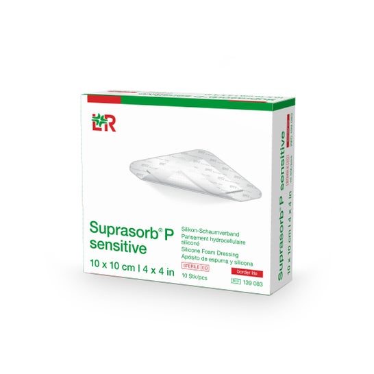 Suprasorb Sensitive Border Apósito 10x10cm 10uds