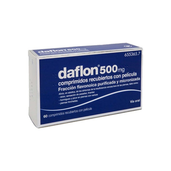 Daflon Comprimidos Recubiertos 500mg 60Comp