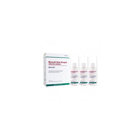 Minoxidil Viñas 5% Solución 3x60 ml