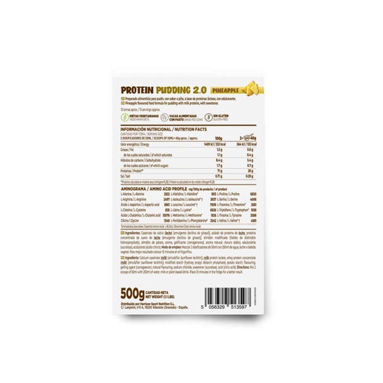 HSN Pudding Proteico 2.0 Piña 500 g