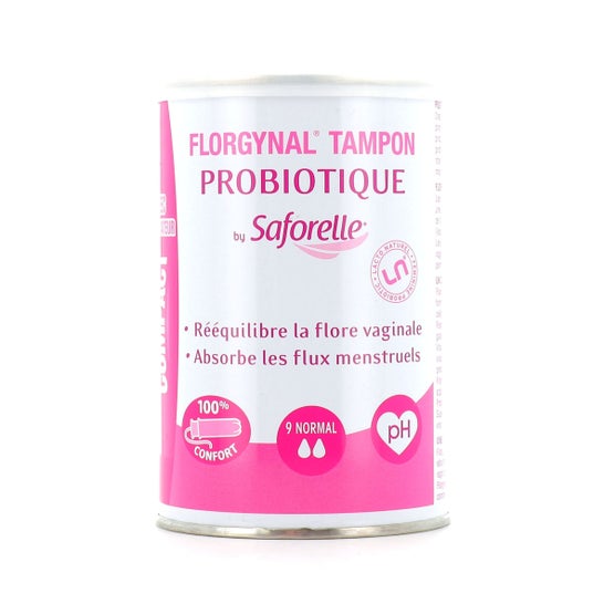Saforelle Florgynal Compact Tampon Normale Par 9 con applicatore