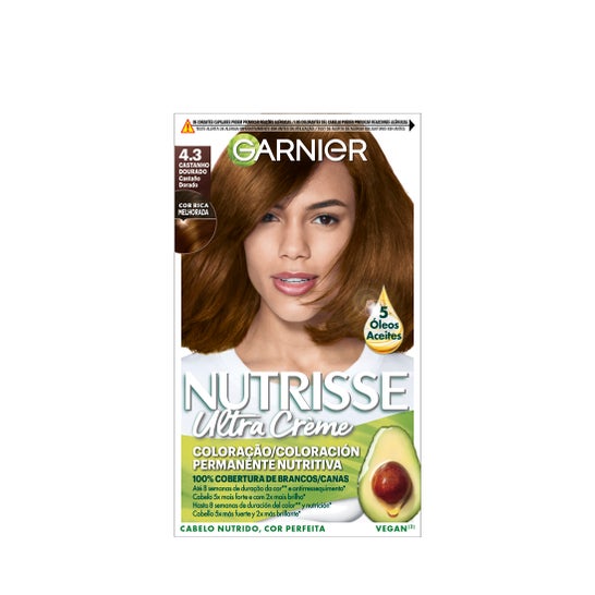 Garnier Nutrisse Kit Coloração Permanente 4.3 Castanho Dourado