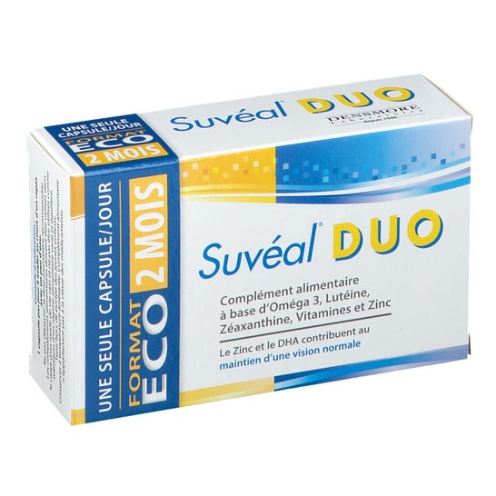 Suveal Duo scatola di complemento dietetico di 60 capsule per 2 mesi
