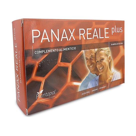 PlantaPol Panax Reale Plus Jalea Real Ginseng Vitamina C 20 Ampollas