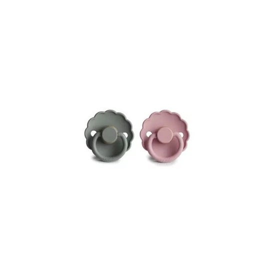 Frigg Chupete Silicona 0-6M Baby Pink French Gray 2uds