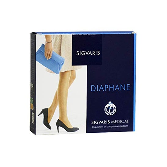Sigvaris Diaphane sokker klasse 2 Dune størrelse LN 1 par