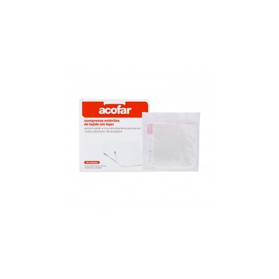 Acofar Compresas Estériles de Tejido sin Tejer 10x10cm 50uds