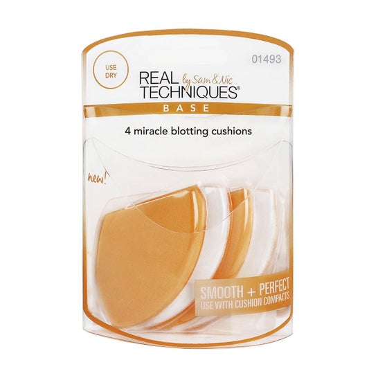Real Techniques Esponjas Matificadoras 4uds