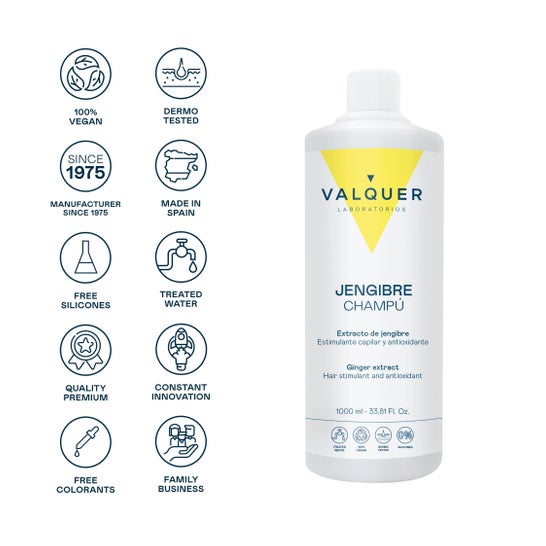 Valquer Champu Jengibre Ginger Strong 1000 ml