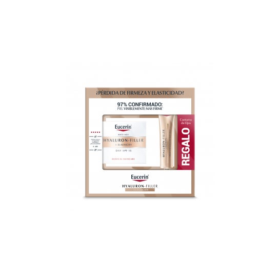 Eucerin Pack Elasticidad Hyaluron Filler Elasticity Día Spf15 + Contorno de Ojos