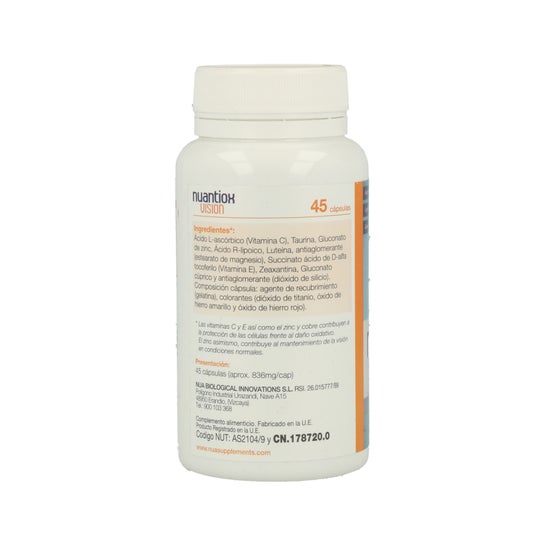 Nua Biological Innovations Nuantiox Visión 45 caps