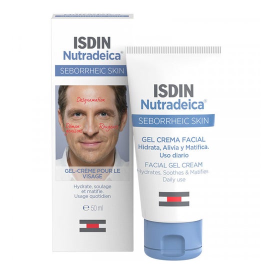 ISDIN Nutradeica® Gelcreme für das Gesicht für seborrhoische Haut 50ml