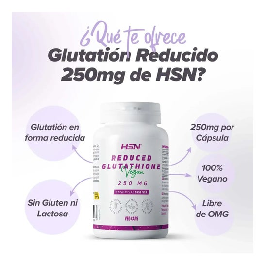 HSN Glutatión Reducido 250mg 120vcaps