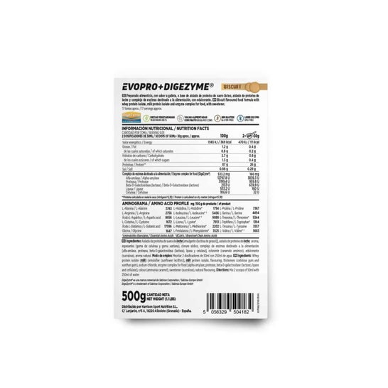 HSN Evopro + Digezyme® Galleta 500 g