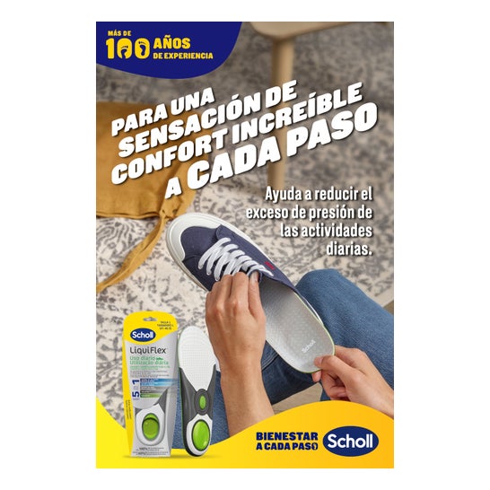Scholl LiquiFlex Suole Supporto Quotidiano Taglia 2 1 Paio
