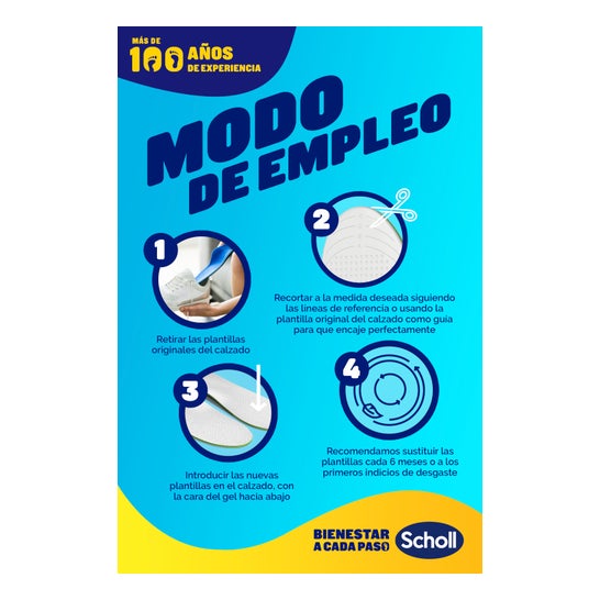 Scholl LiquiFlex Suole Supporto Quotidiano Taglia 2 1 Paio