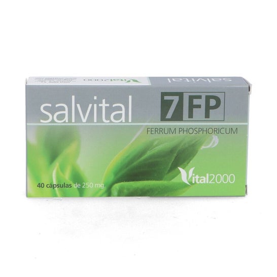 Vital2000 Salvital 7 Ferrum Phosporicum 40 kapsler