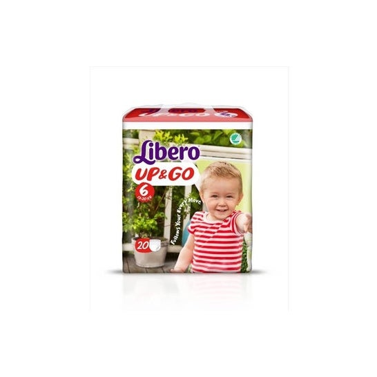 Libero Up&Go Pañal T 6 20 uds