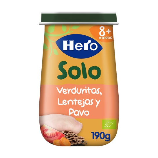 Hero Baby Solo Vegetables + Lentej.yPavo 190g