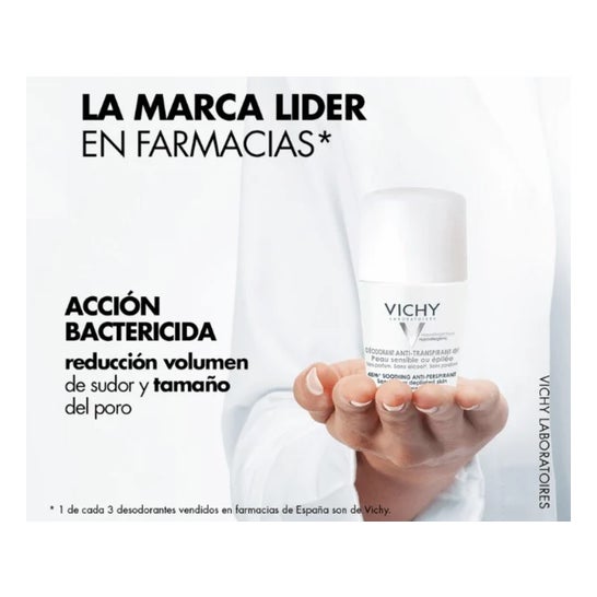 Vichy sensitive skin roll-on deodorant 50ml